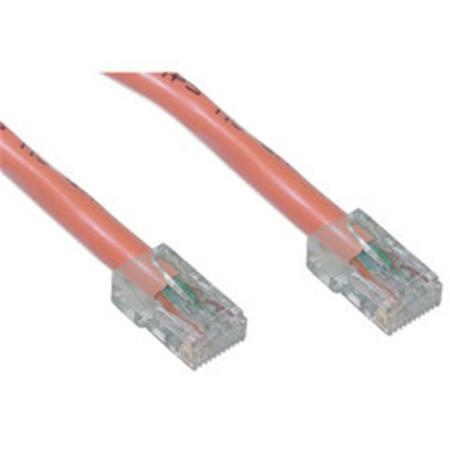 AISH Cat5e Orange Ethernet Patch Cable Bootless 25 foot AI50572